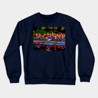 Flaming Flamingos Crewneck Sweatshirt